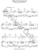 Back To The Ground piano sheet music cover